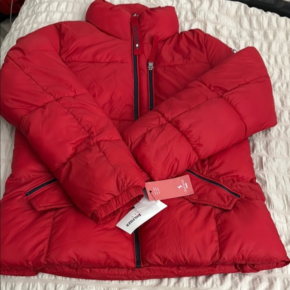 Tommy Hilfiger Jackets & Blazers - Tommy Hilfiger Vibrant Red Quilted Jacket - Medium NWT